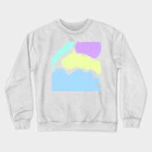 Colorful watercolor abstract texture art Crewneck Sweatshirt